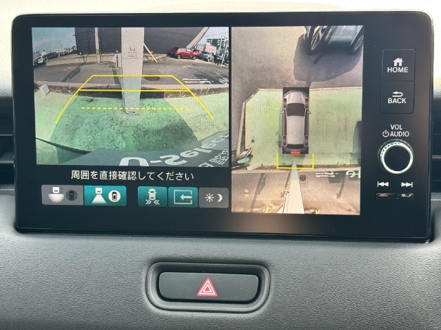 マルチビューカメラ搭載でまるで空から自分の車を見たように車庫入れできます！便利です☆