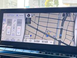 【12.3インチワイドナビ】高級感とインパクトのある大型ワイドナビを装備。各種オーディオ操作はもちろん、横長ワイド画面でのマップ2分割表示など、利便性も高いナビです♪
