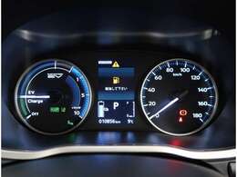 視認性の良いスピードメーターです。マルチインフォメーションディスプレイ付