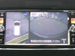 アラウンドビューモニター。クルマを上空から見下ろしているかのような映像で、駐車の際、周囲の安全を確認できます！