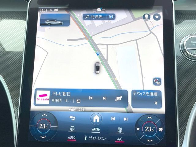 ●ベンツ純正ナビ:一体感のあるナビは、高級感ある車内を演出してくれます。オーディオ機能も充実しておりますので、運転もより楽しめます♪