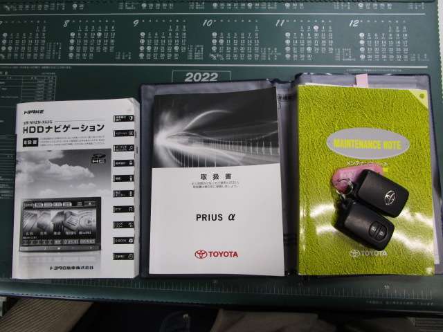 取説、保証書、スマートキー。