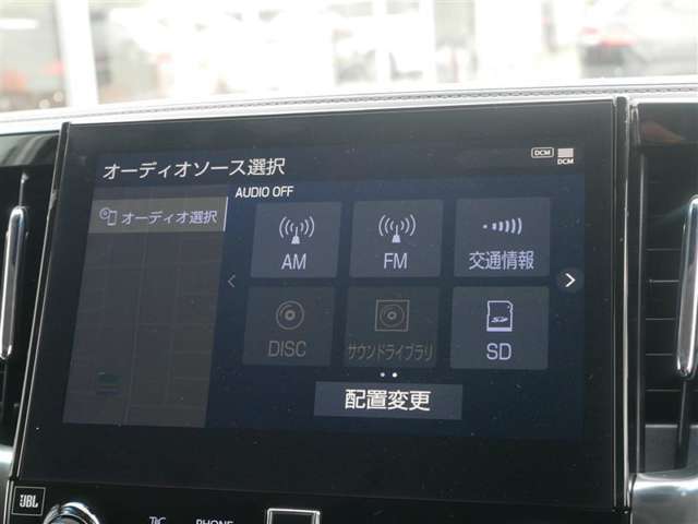 ディスプレイオーディオナビキット(オーディオ画面)