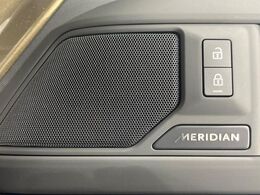 ◆MERIDIANサウンドシステム『コンサートのような臨場感溢れる音響空間を実現します。MERIDIANは英国のプレミアムオーディオブランドです。どうぞ店頭にてご体感ください。』