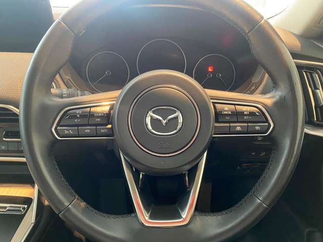 ハンドルも手にしっくり馴染み、握りやすくしっかり車の情報が伝わってきます。
