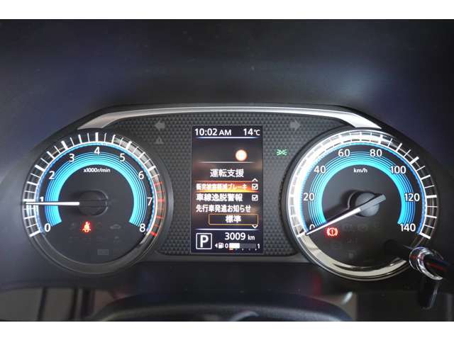 大きく視認性の良いスピードメーターです！