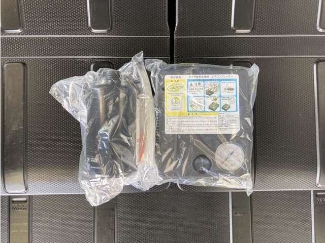 軽量コンパクトな修理キットは燃費向上に貢献します。これなら女性の方でも対応できますね☆☆