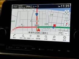 【純正9インチナビ】一体感のあるナビは、高級感ある車内を演出してくれます。Bluetooth再生などオーディオ機能も充実しておりますので、運転もより楽しめます♪