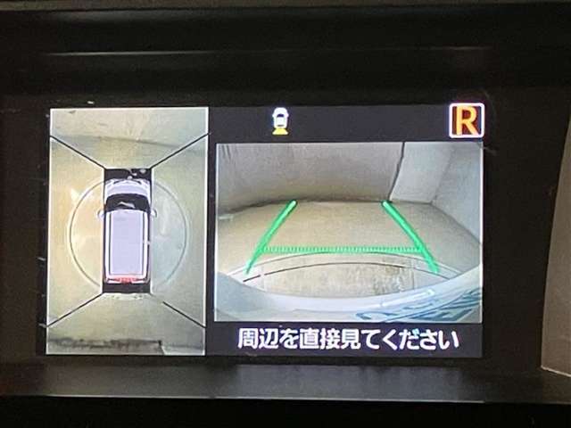 車両の周囲が見える全周囲カメラを装着♪