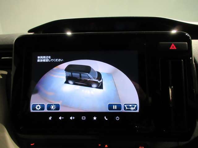 全方位モニター左右確認サポート　3Dビュー画面が映し出されます