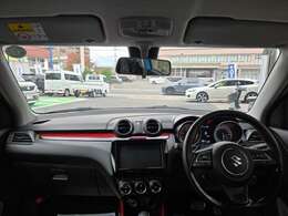 ドライバー目線の画像です。視界も確保されているので、見やすいです。