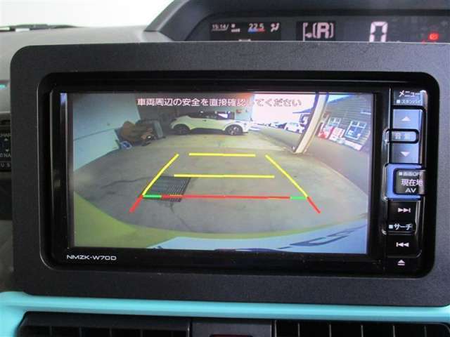 バックモニターで駐車も安心