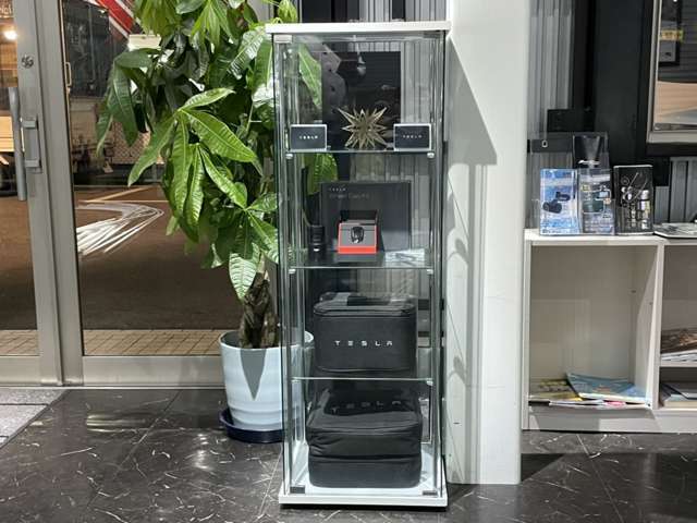 テスラ専門店ですので純正パーツはもちろんの事、輸入品から充電器までアドバイスさせていただきます。