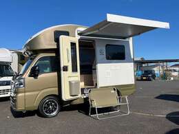 リヤTVモニター　MAXファン　前後スタビライザー＋リヤショック　リヤ5枚増しリーフスプリング　Fスプリング　JPSTAR-WIDE14インチアルミホイール＋ホイールスペーサーはオプション