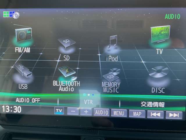 Bluetooth対応ナビでスマホの中の音楽も聴くことができドライブなどに便利な機能です！