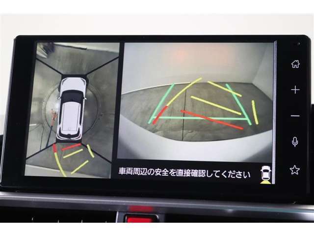 車両を上から見たような映像表示するパノラミックビューモニター付き！