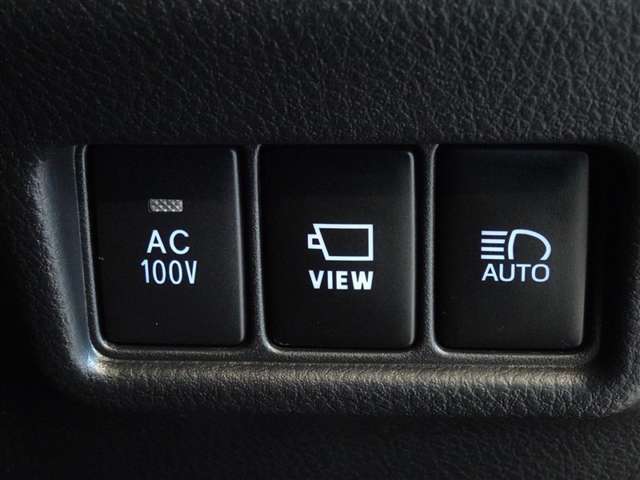 非常時やキャンプなどに役立つAC100Vコンセント付きです。
