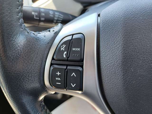 ステアリングスイッチ付きで、見たい情報にすぐアクセスできます！