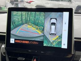 【パノラミックビューモニター】専用のカメラにより、上から見下ろしたような視点で360度クルマの周囲を確認することができます☆死角部分も確認しやすく、狭い場所での切り返しや駐車もスムーズに行えます。