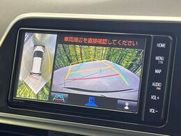 【パノラミックビューモニター】専用のカメラにより、上から見下ろしたような視点で360度クルマの周囲を確認することができます☆死角部分も確認しやすく、狭い場所での切り返しや駐車もスムーズに行えます。