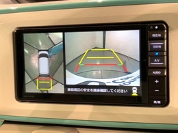 全方位モニターがついています！　車の周囲を360°安全確認できるので、普段の駐車はもちろんの事、縦列駐車や幅寄せの際にも活躍してくれますよ。