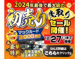 ■初売り先取りセール■☆11月30日から12月27日まで初売り先取りセールを実施しております☆