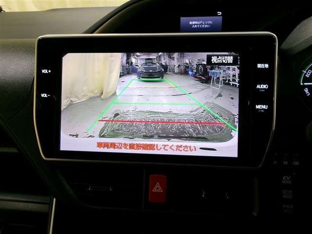 車庫入れなどでバックする際に後方確認ができて便利です。車庫入れ苦手な人もこれで安心！！