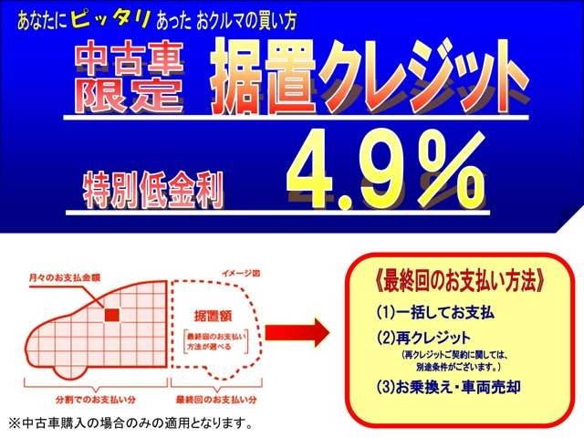 ホンダカーズ埼玉では通常のクレジットよりも月々の支払いが抑えられる据置クレジットをおススメしています。月々の支払いを抑えながらワンランク上の車へ…いろんな車を乗ってみたい方にもおススメです！