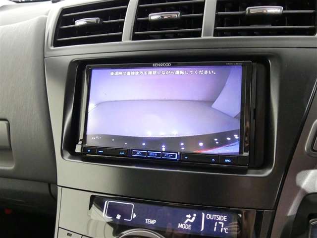 車庫入れの強い味方。後退時の死角をチェックするために便利です。