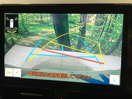【バックカメラ】駐車時に後方がリアルタイム映像で確認できます。大型商業施設や立体駐車場での駐車時や、夜間のバック時に大活躍！運転スキルに関わらず、今や必須となった装備のひとつです！