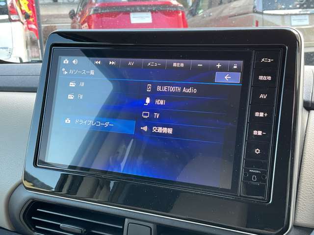 カーナビは、フルセグTV・HDMI接続、Bluetooth等対応です。※HDMI接続には、別途配線が必要です。