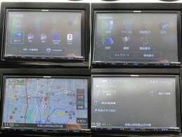 純正メモリーナビ・フルセグ・CD・DVD・ミュージックプレイヤーの接続が可能です。