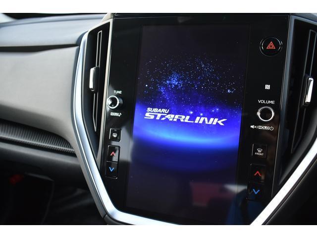 ナビを始め、車両やエアコンの設定、SUBARU STARLINK、ラジオやテレビなどさまざまな機能を内蔵している11.6インチセンターインフォメーションディスプレイ＆インフォテインメントシステム