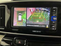 バックカメラ、パノラミックビューモニター付きで視界良好