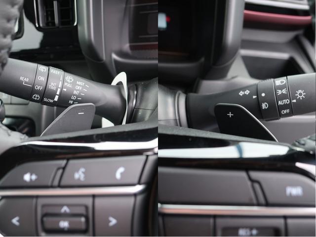 AT車にもマニュアル操作の楽しさを！パドルシフト搭載しています。下り坂などでエンジンブレーキを効かせたいときなどにも一役買います！