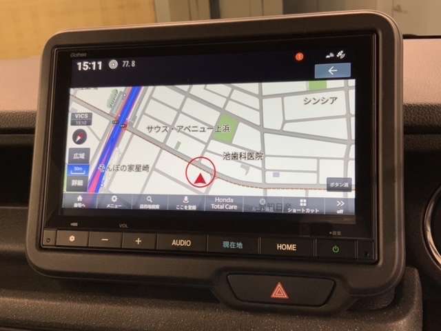 ギャザズナビ搭載です。知らない道も安心ですね！