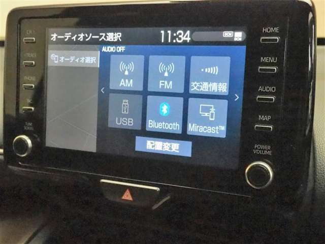 Bluetooth対応ナビです。スマホからのプレイリスト再生やハンズフリー通話も可能です。