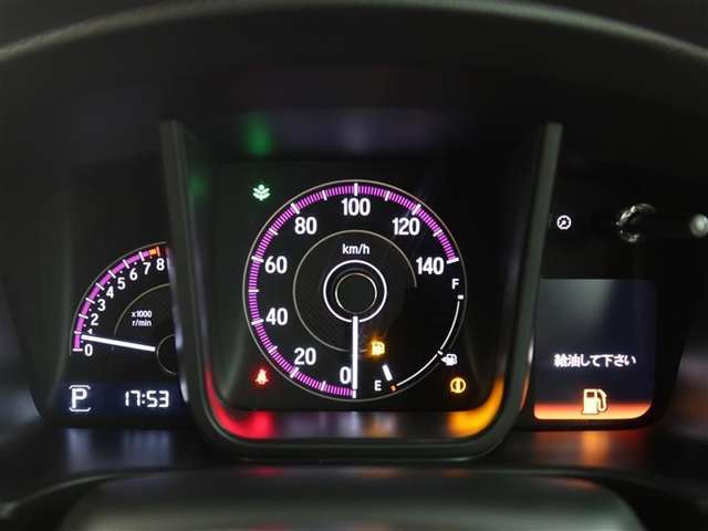 視線移動が少ない疲れにくいメーターです。