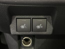 【シートヒーター】寒い日に重宝するシートヒーター！エアコンより早く温まってくれるので寒がりの人も安心ですね♪エアコンの温風は乾燥するから苦手、という方にもをおすすめです。