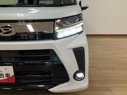 対象物が見やすい白く明るい光で夜間走行の安心度を高め　低消費電力で低燃費にも貢献します。