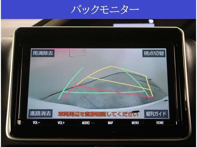 【カメラ】バックカメラが付いていますので車庫入れ時の後方確認も安心です。