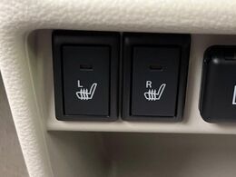 【シートヒーター】寒い日に重宝するシートヒーター！エアコンより早く温まってくれるので寒がりの人も安心ですね♪エアコンの温風は乾燥するから苦手、という方にもをおすすめです。