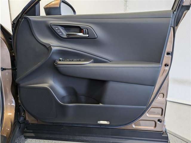 運転席ドア内張はご覧の通り。ドアポケットの収納もバッチリです