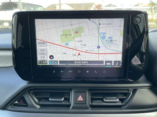 9インチ全方位モニター付きメモリーナビ