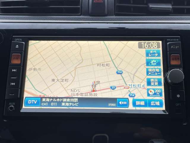 SD・メモリーナビ・フルセグTV付きです。