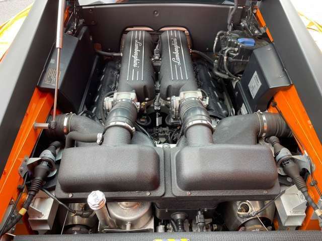 ランボルギーニ自然吸気V10　5000ccエンジン　出力530ps/8000rpm（カタログ値）！