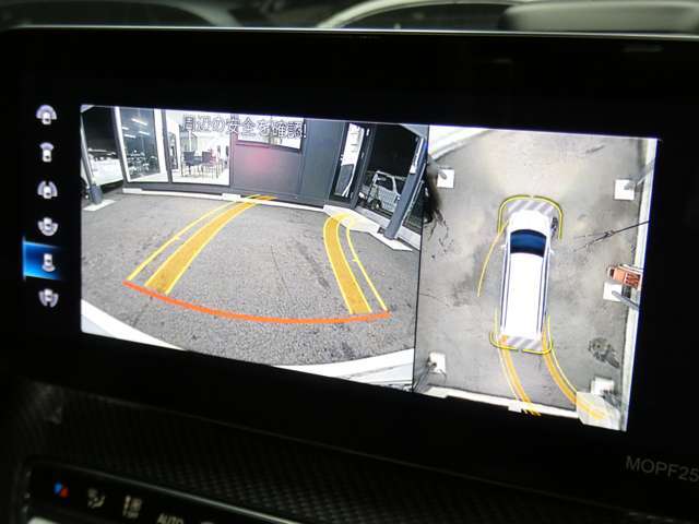 目視で確認する事が難しい後方を映し出すガイドライン付きバックカメラ＆全方位カメラを装備！狭い箇所での駐車等も安心して頂けます！パークトロニックセンサーと併せてご使用下さい！047-307-9933