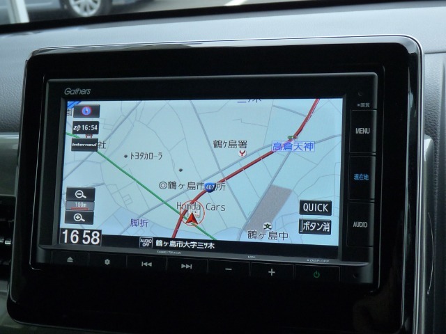●ホンダ純正オプションのナビです♪　●ホンダギャザズメモリーナビ（VXM-215Ci）が付いています♪♪