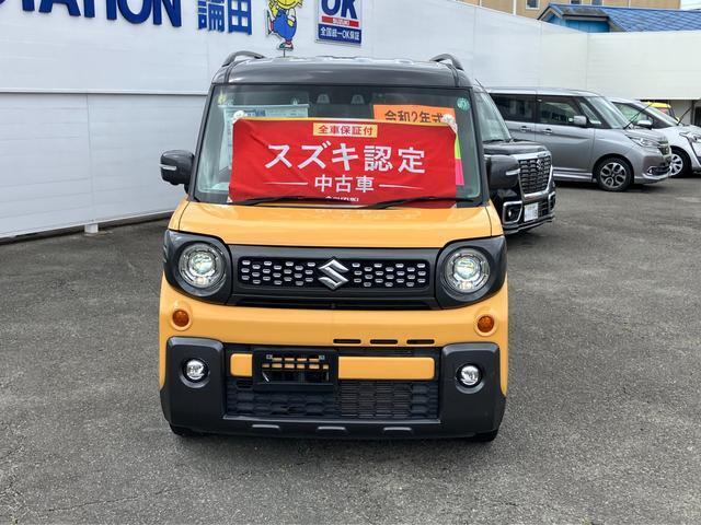 スペーシアギアハイブリッドXZ入荷しました！ナビやシートヒーター、ルーフレール、LEDヘッドランプ、クルーズコントロールなどを装備した一台です！