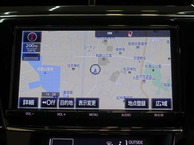 トヨタ純正のSDナビを装備！土地勘のない場所でも安心です！